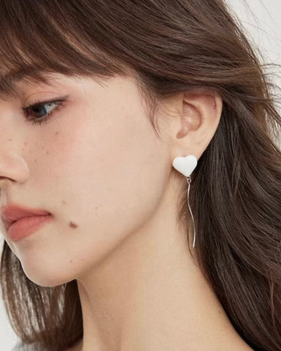 Falling Heart Earrings