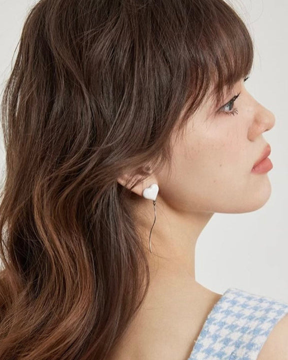 Falling Heart Earrings