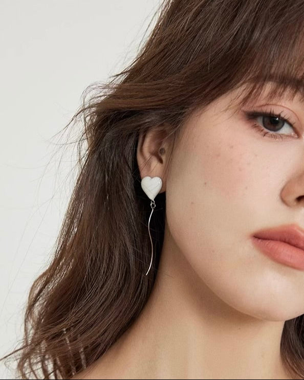 Falling Heart Earrings