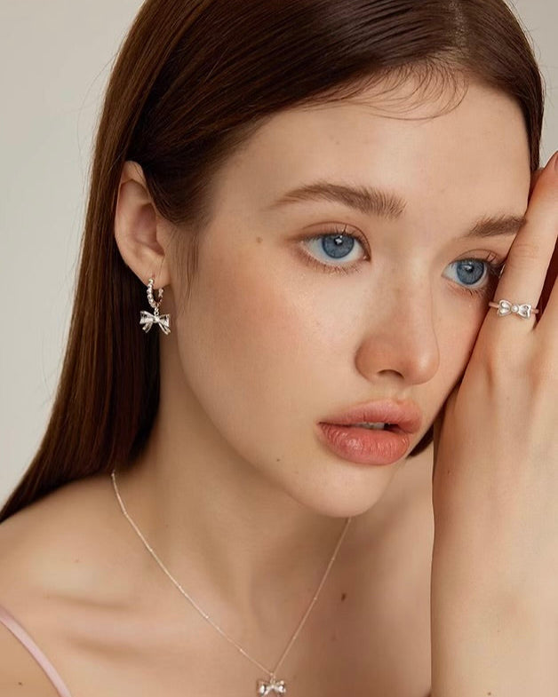 Auré Bow Hoop Earrings