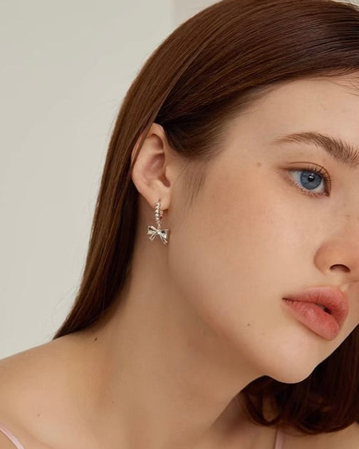 Auré Bow Hoop Earrings