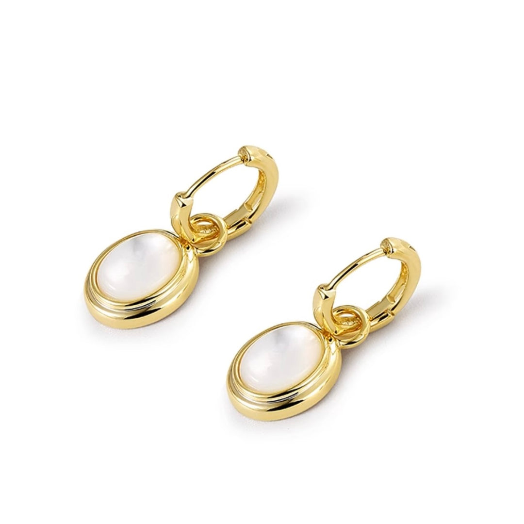 Golden Shell Drop Earrings