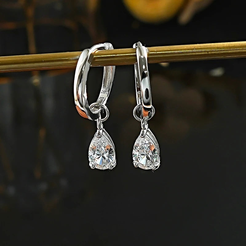 Teardrop Hoop Earrings