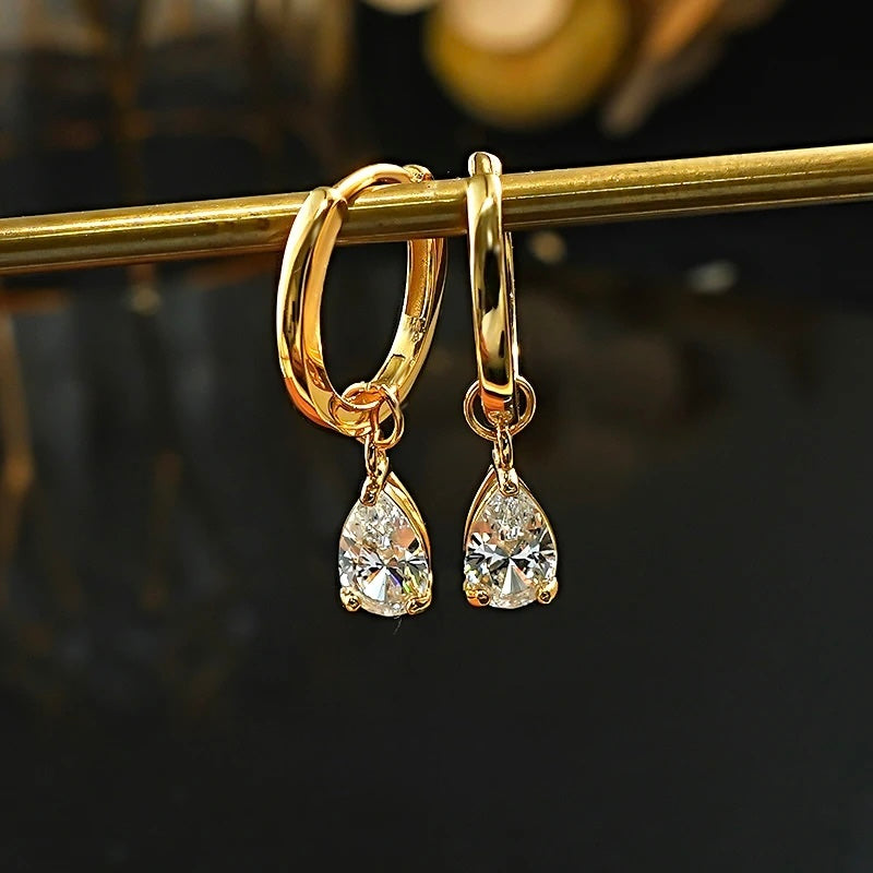 Teardrop Hoop Earrings