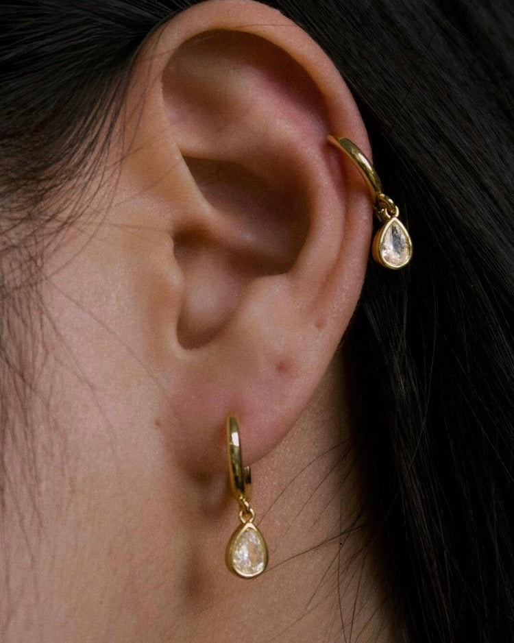 Teardrop Hoop Earrings