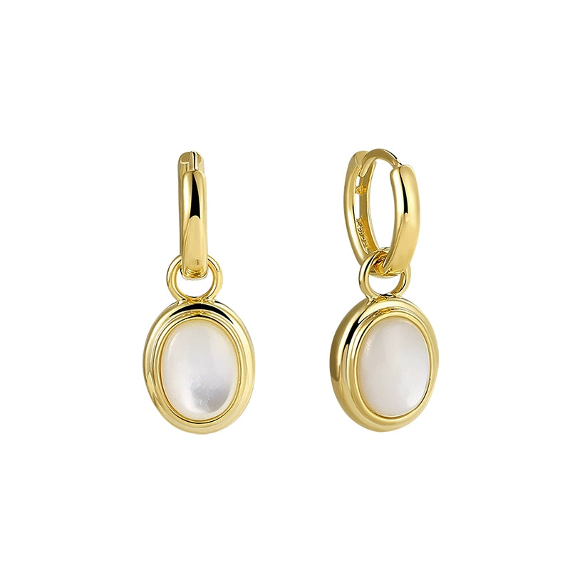 Golden Shell Drop Earrings