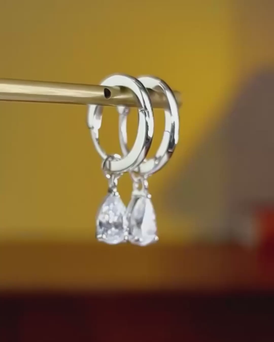 Teardrop Hoop Earrings