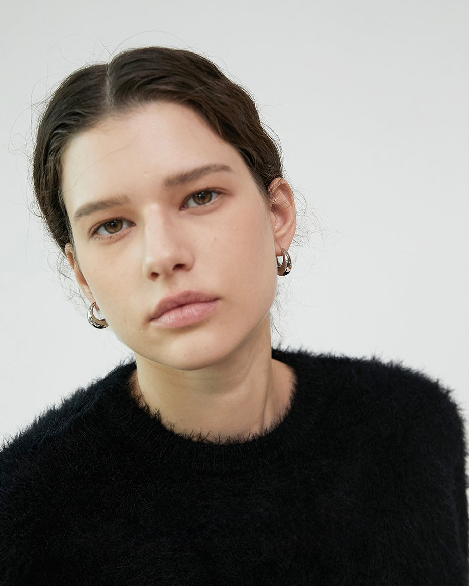 Chunky Dome Hoop Earrings