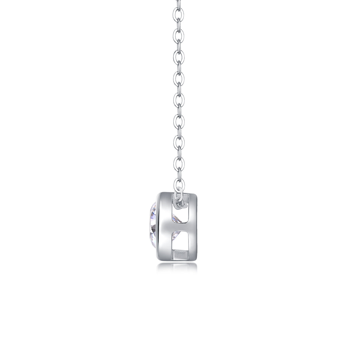 1ct Moissanite Pendant Necklace