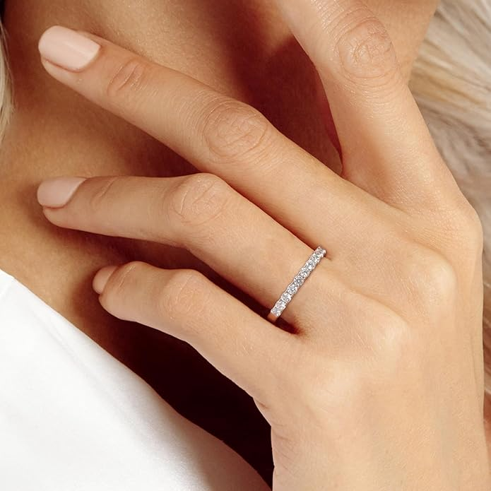 Classic Pavé Moissanite Ring