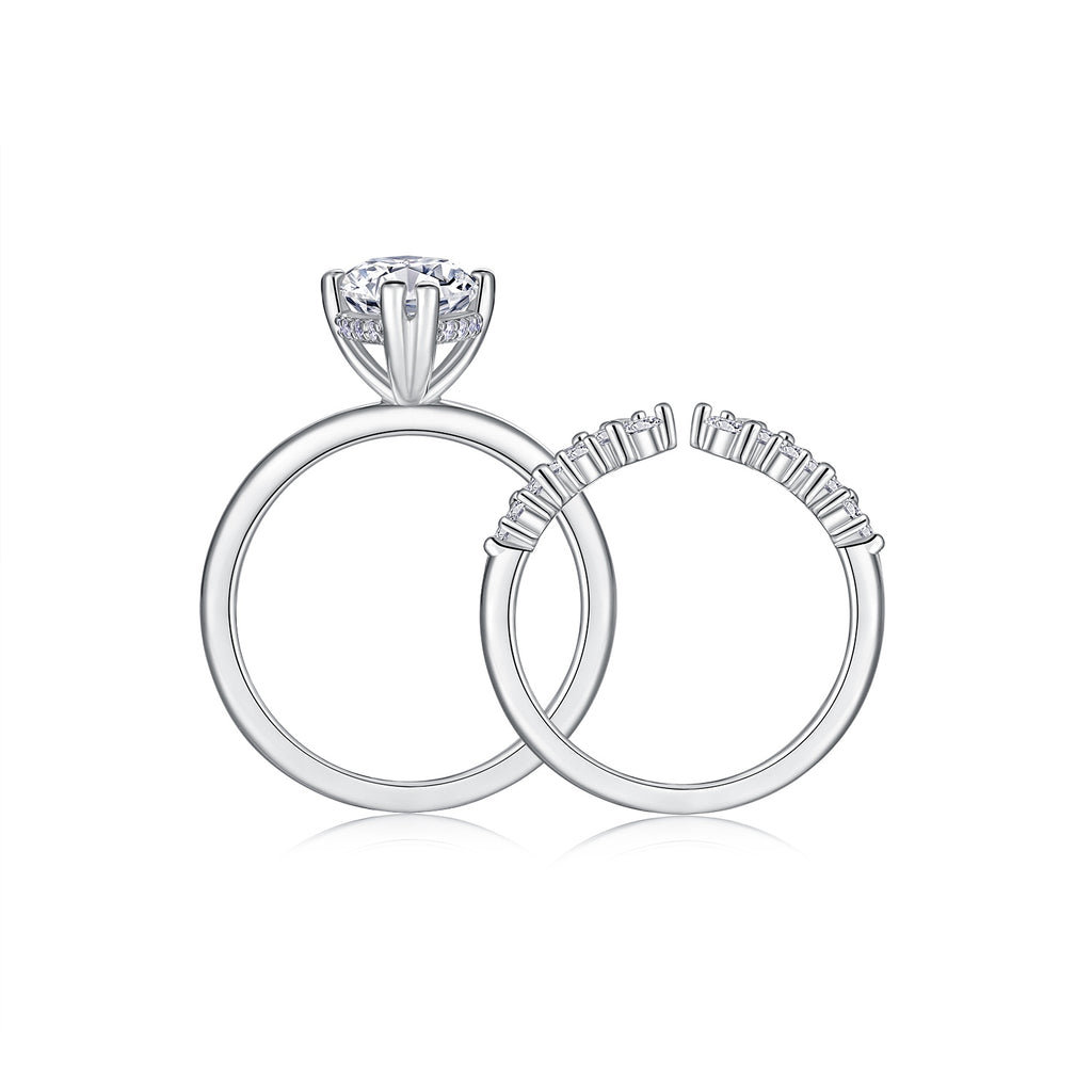 Star Eyes Moissanite Ring Set
