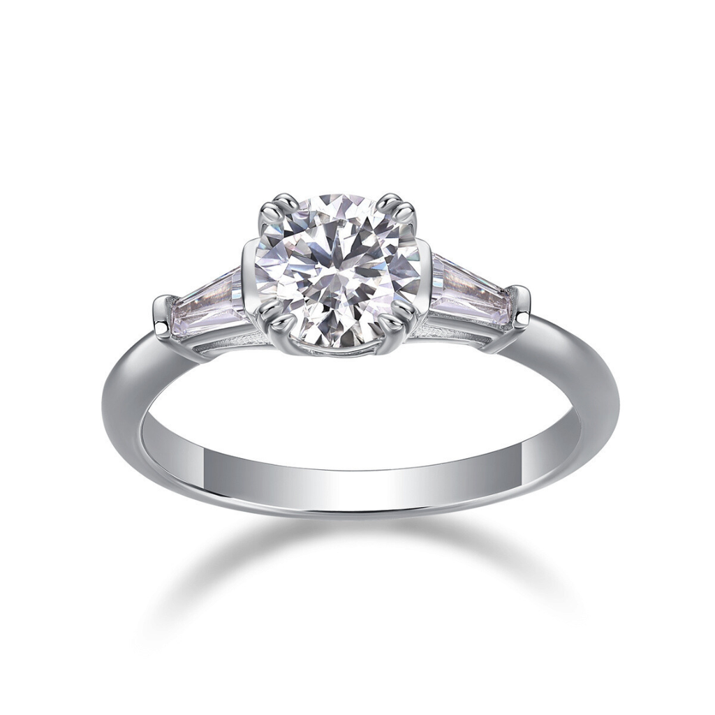 Round Brilliant Moissanite Ring