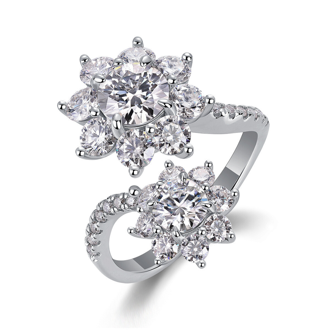 Petal Blossom Moissanite Ring