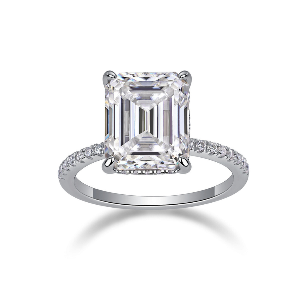 Iridescent Moissanite Ring