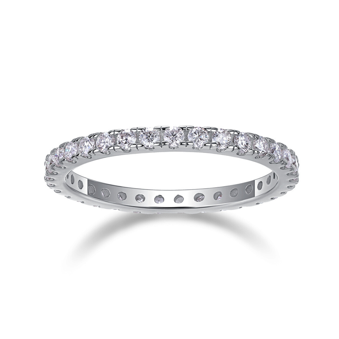 Full Row Moissanite Eternity Ring