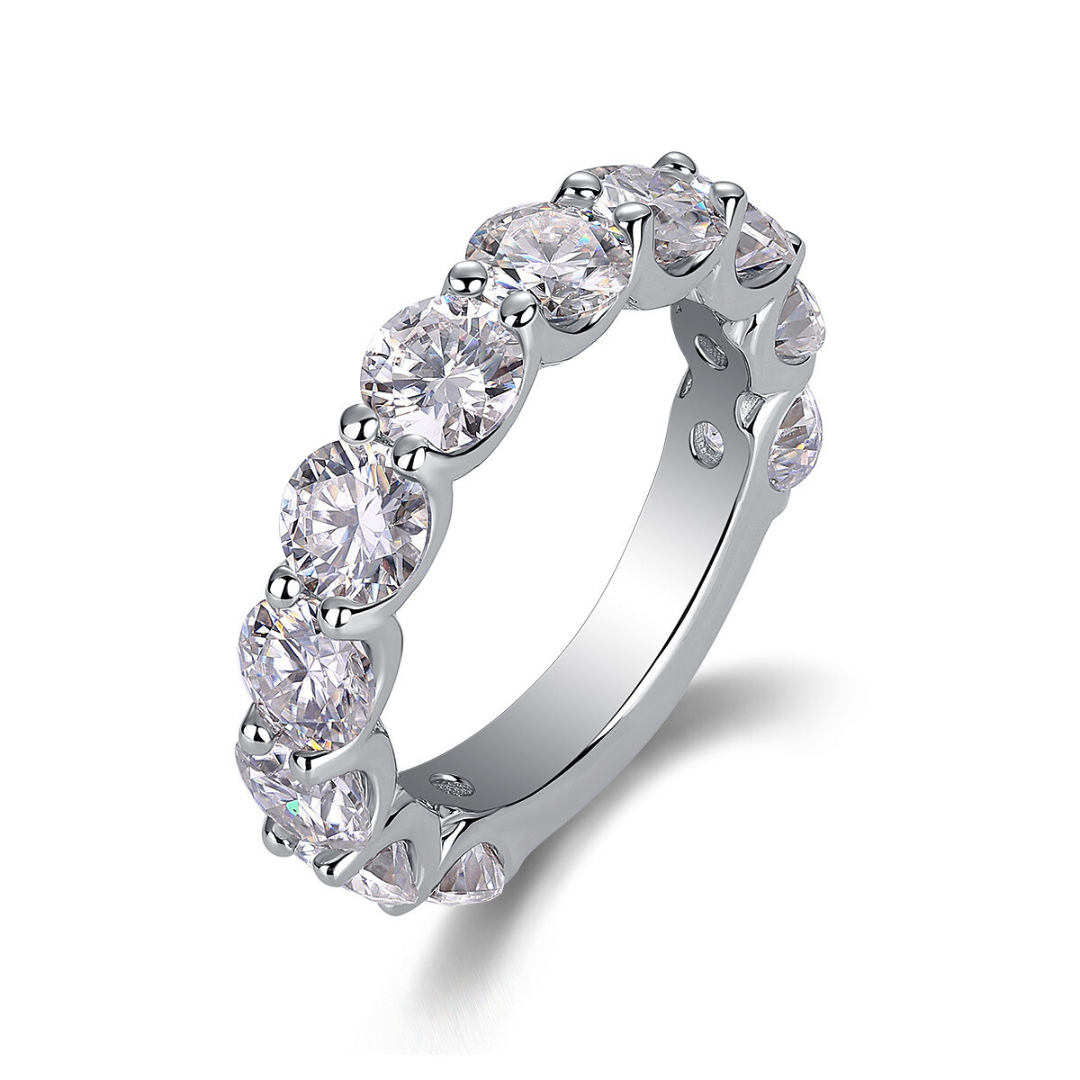 Brilliant Full Eternity Moissanite Ring
