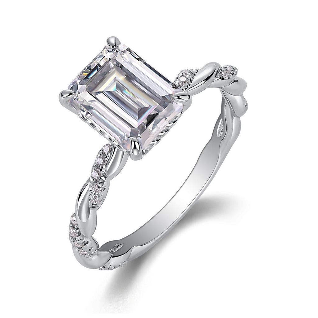 Chasing Light Moissanite Ring