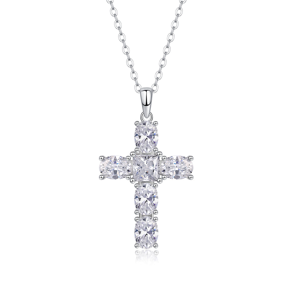 Soul Guidance Moissanite Cross Necklace