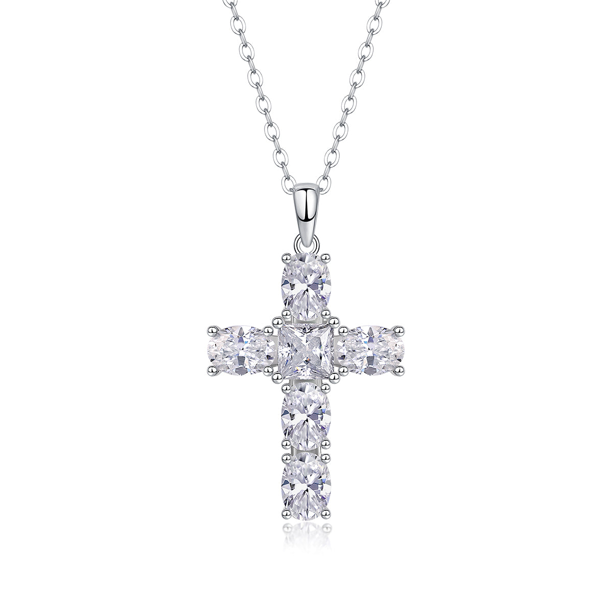 Soul Guidance Moissanite Cross Necklace