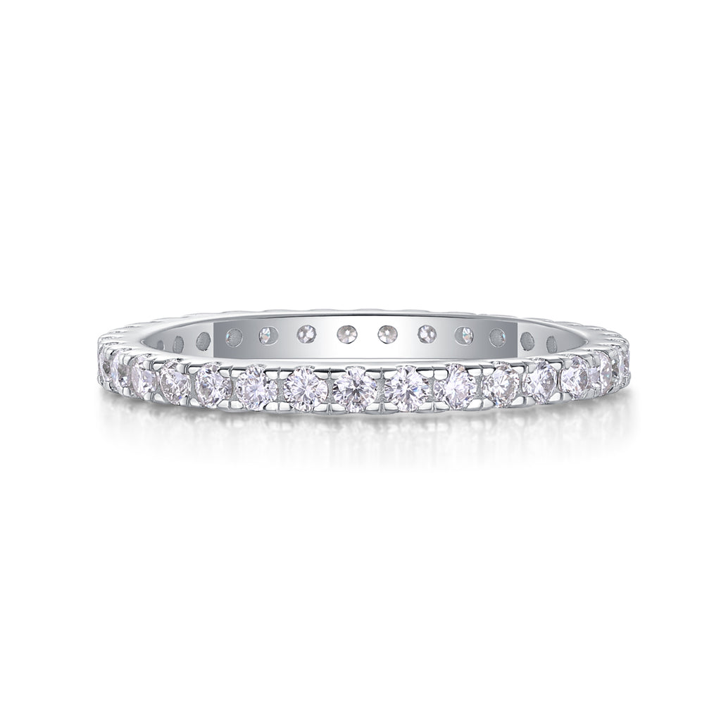 Full Row Moissanite Eternity Ring
