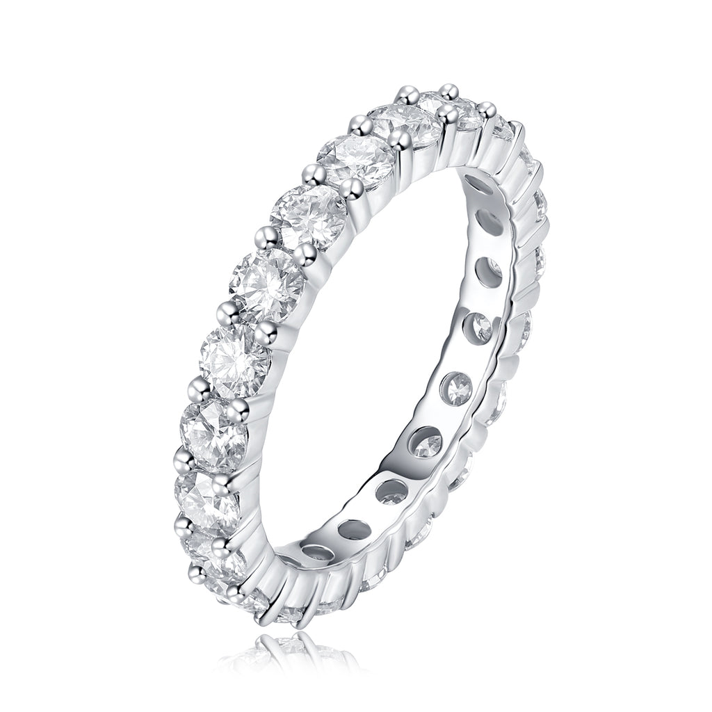 Radiant Row Moissanite Eternity Ring