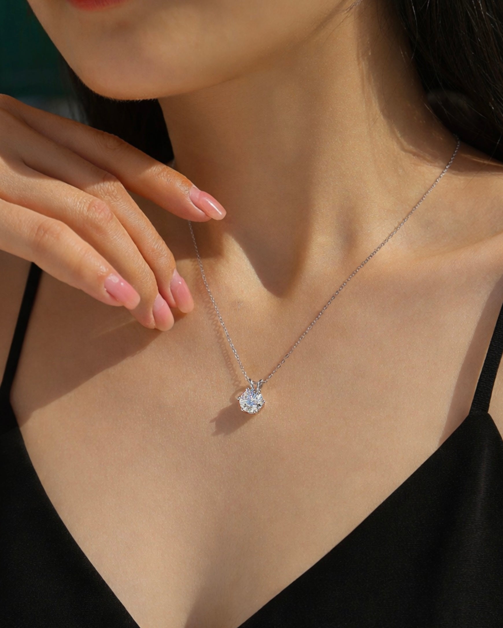 Classic Grace™ 2ct Moissanite Solitaire Necklace