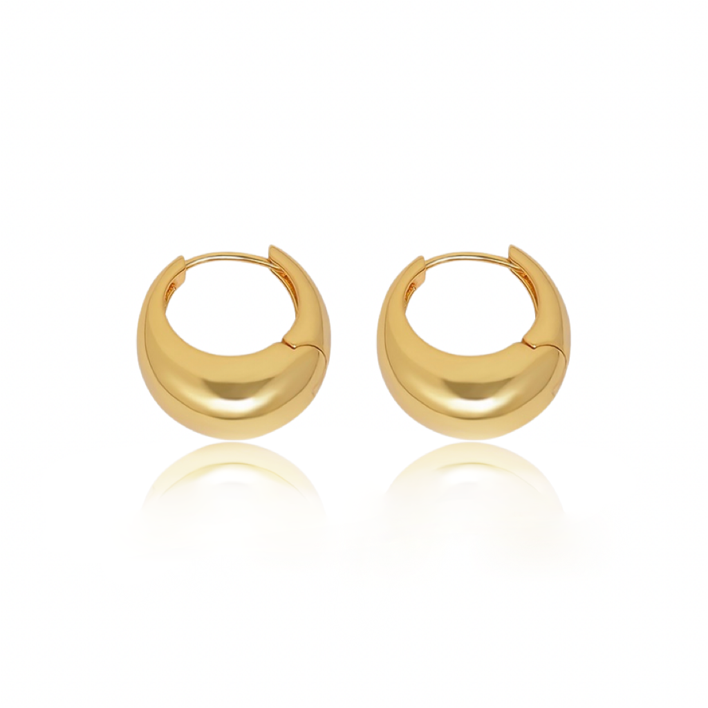 Chunky Dome Hoop Earrings