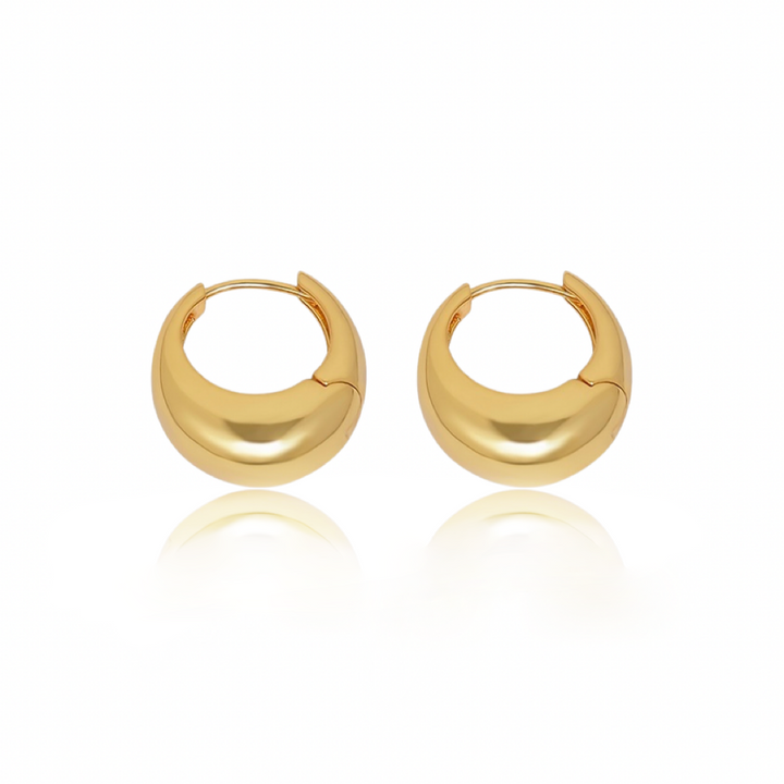 Chunky Dome Hoop Earrings
