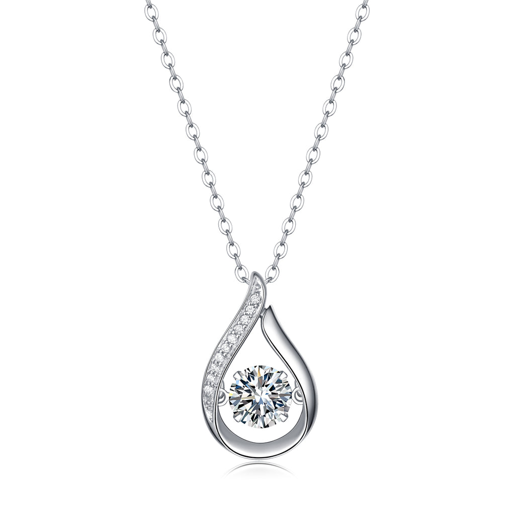 Meteor Wish™ Moissanite Heart Charm Necklace