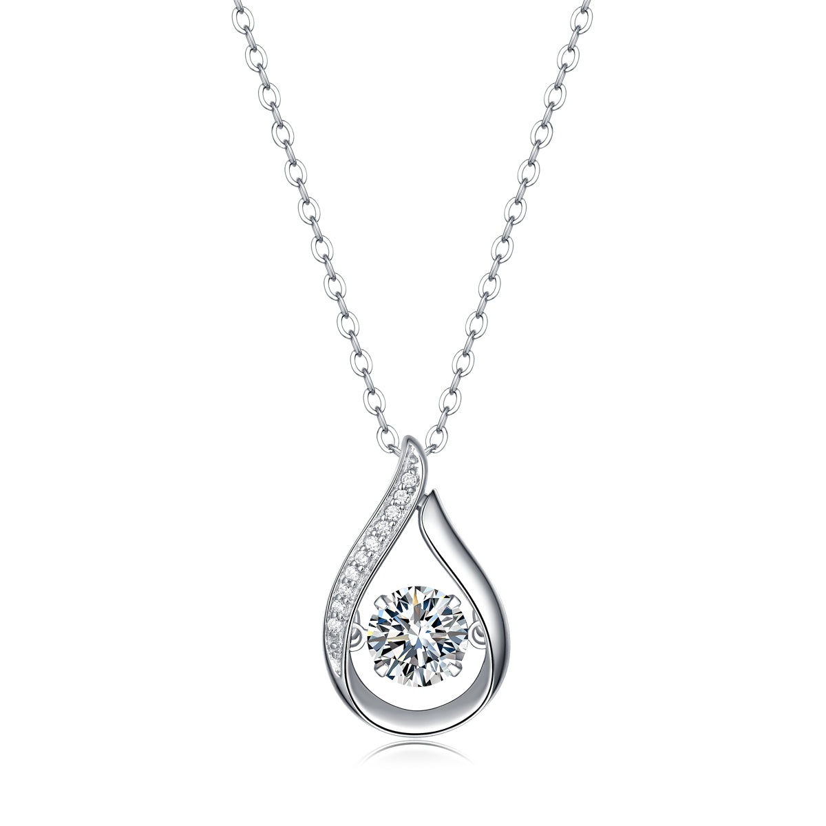 Meteor Wish™ Moissanite Heart Charm Necklace