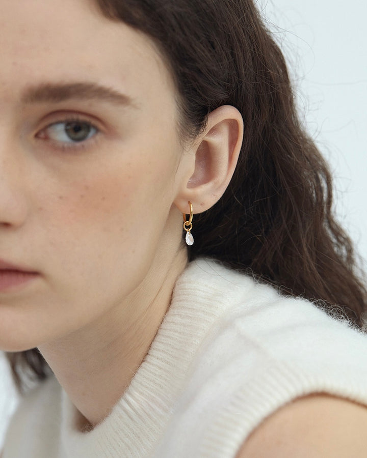 Teardrop Hoop Earrings