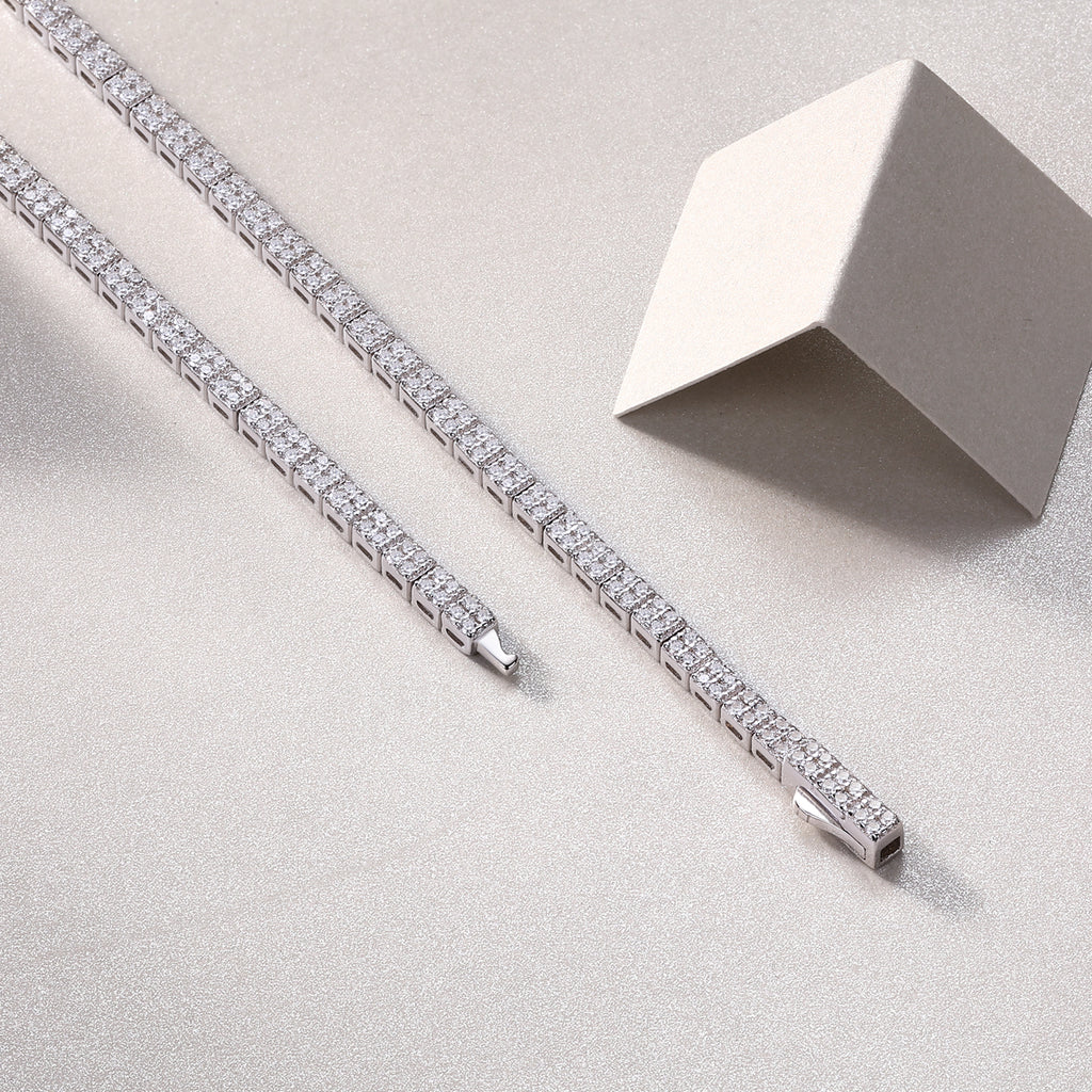 Moissanite Tennis Necklace