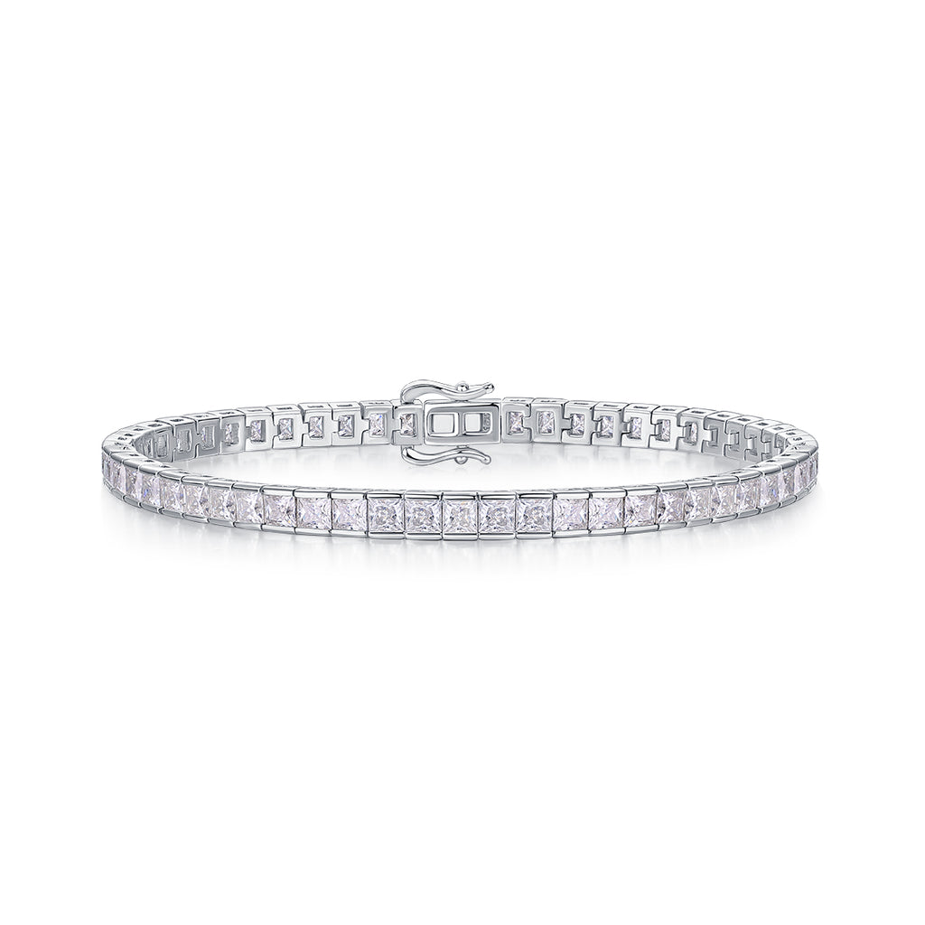 Square-Cut Moissanite Bracelet
