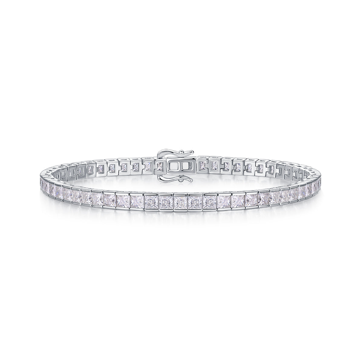 Square-Cut Moissanite Bracelet