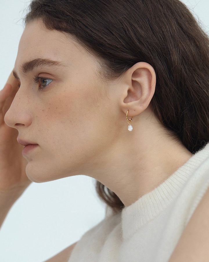Teardrop Hoop Earrings