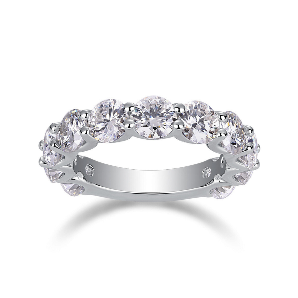Brilliant Full Eternity Moissanite Ring