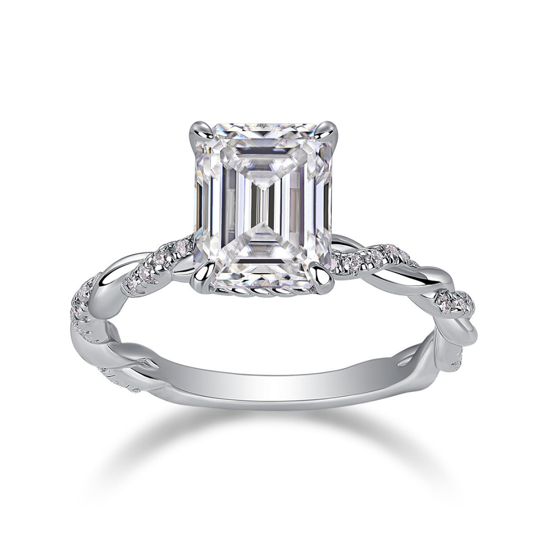 Chasing Light Moissanite Ring