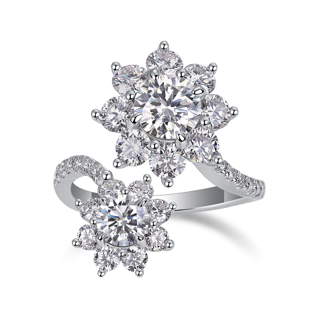 Petal Blossom Moissanite Ring