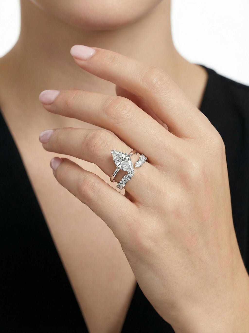 Star Eyes Moissanite Ring Set