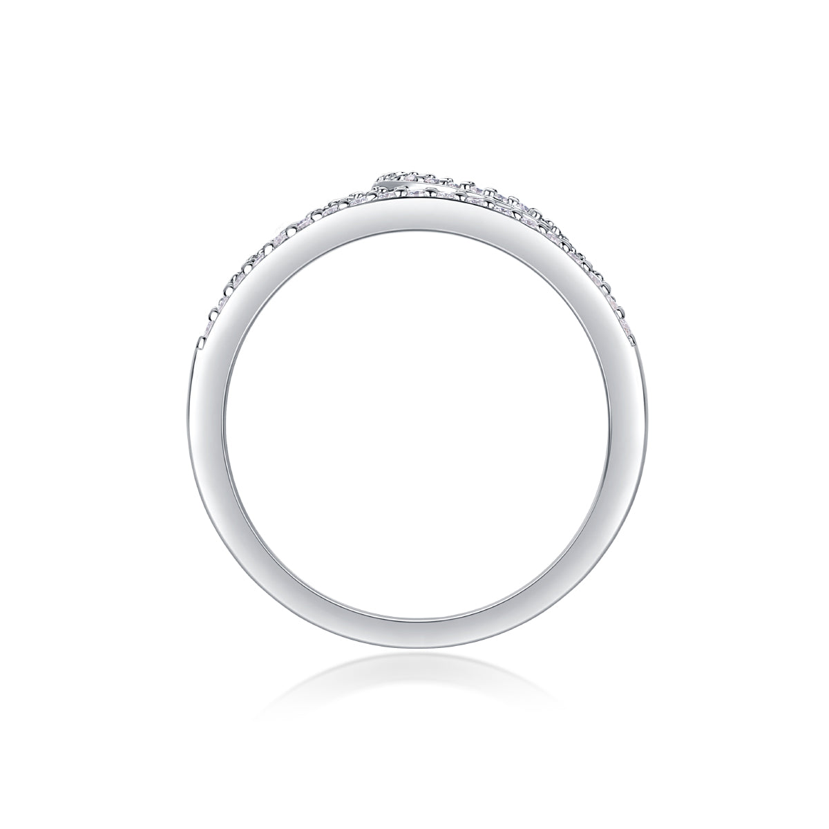 Crown Diamond Ring Luxury And Stylish Moissanite Silver Ring