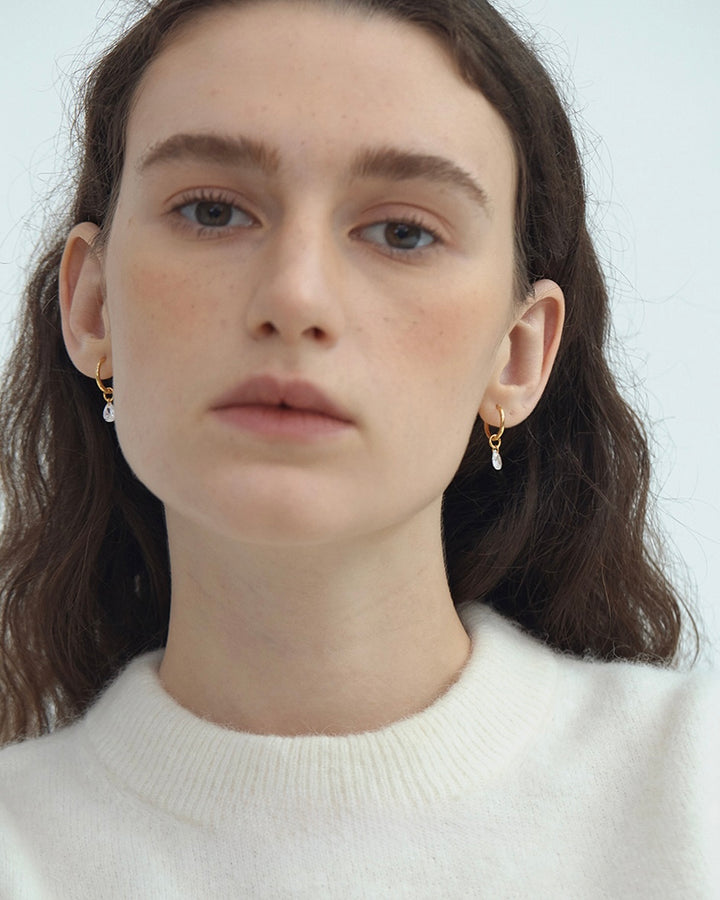 Teardrop Hoop Earrings