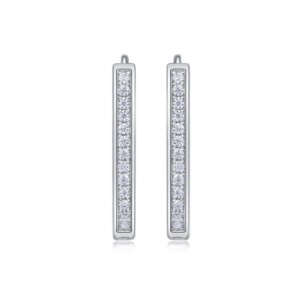 Sleek Bar Moissanite Earrings