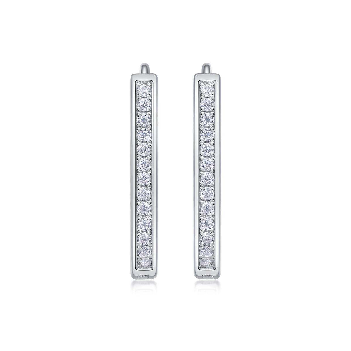 Sleek Bar Moissanite Earrings
