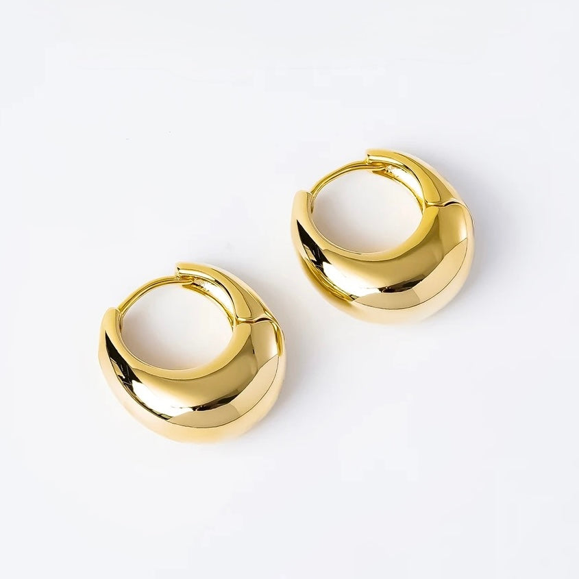 Chunky Dome Hoop Earrings