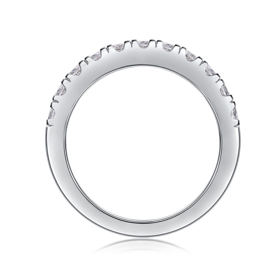 Classic Pavé Moissanite Ring