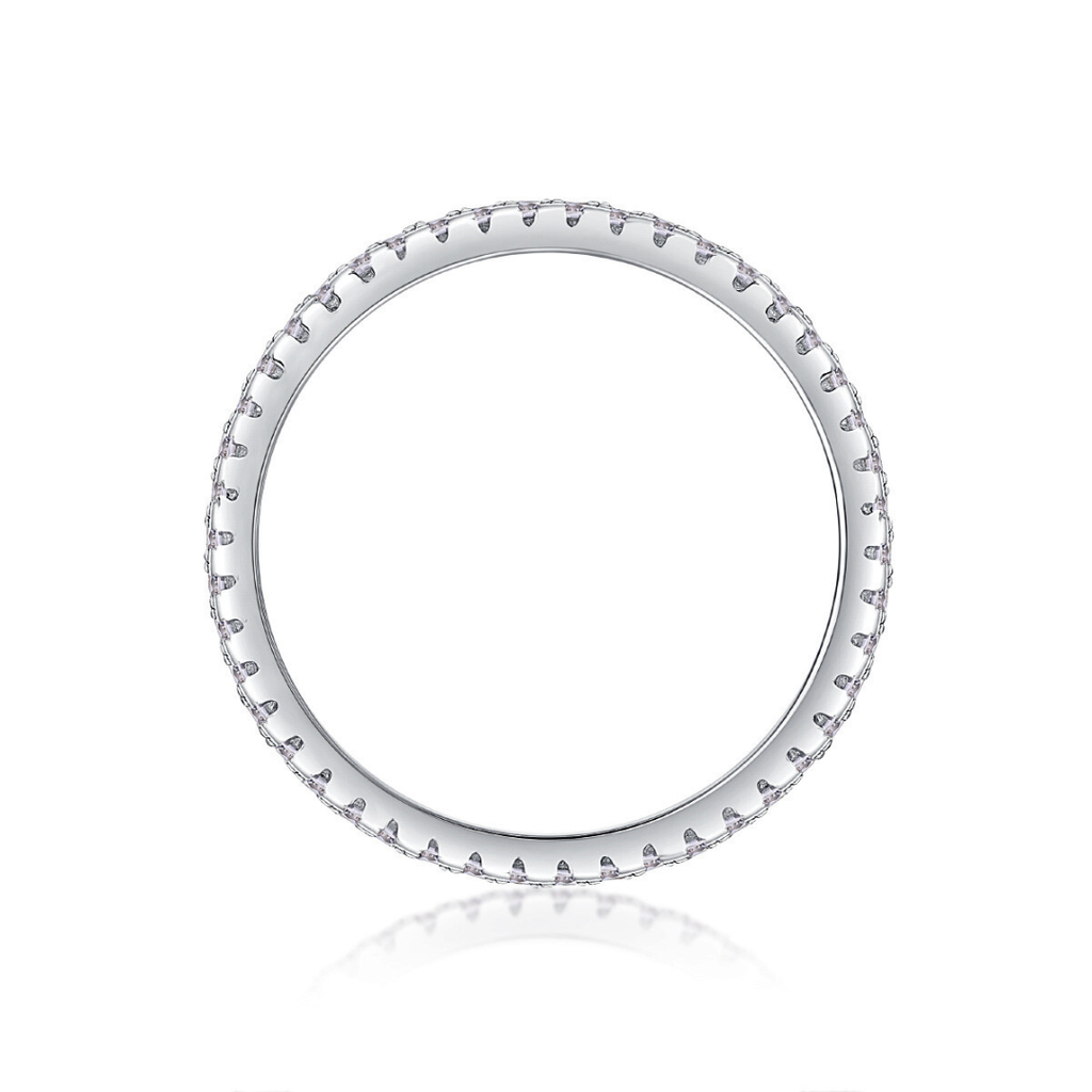 Dual-Row Moissanite Statement Ring