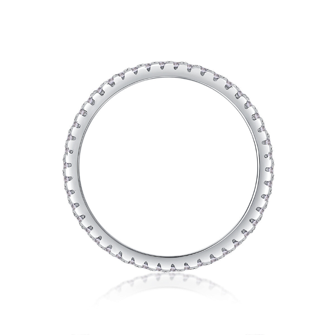 Dual-Row Moissanite Statement Ring