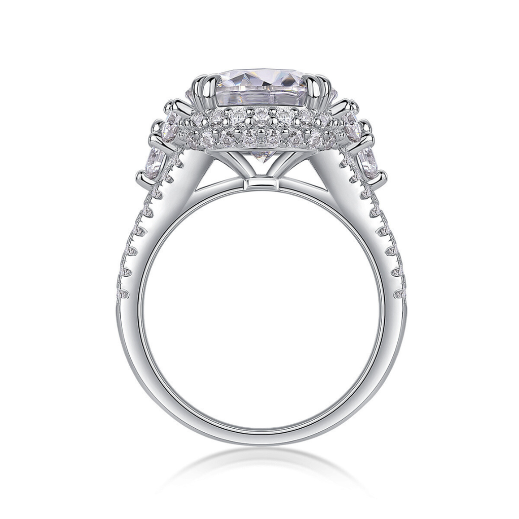 Crown Prong 5-Carat Moissanite Ring