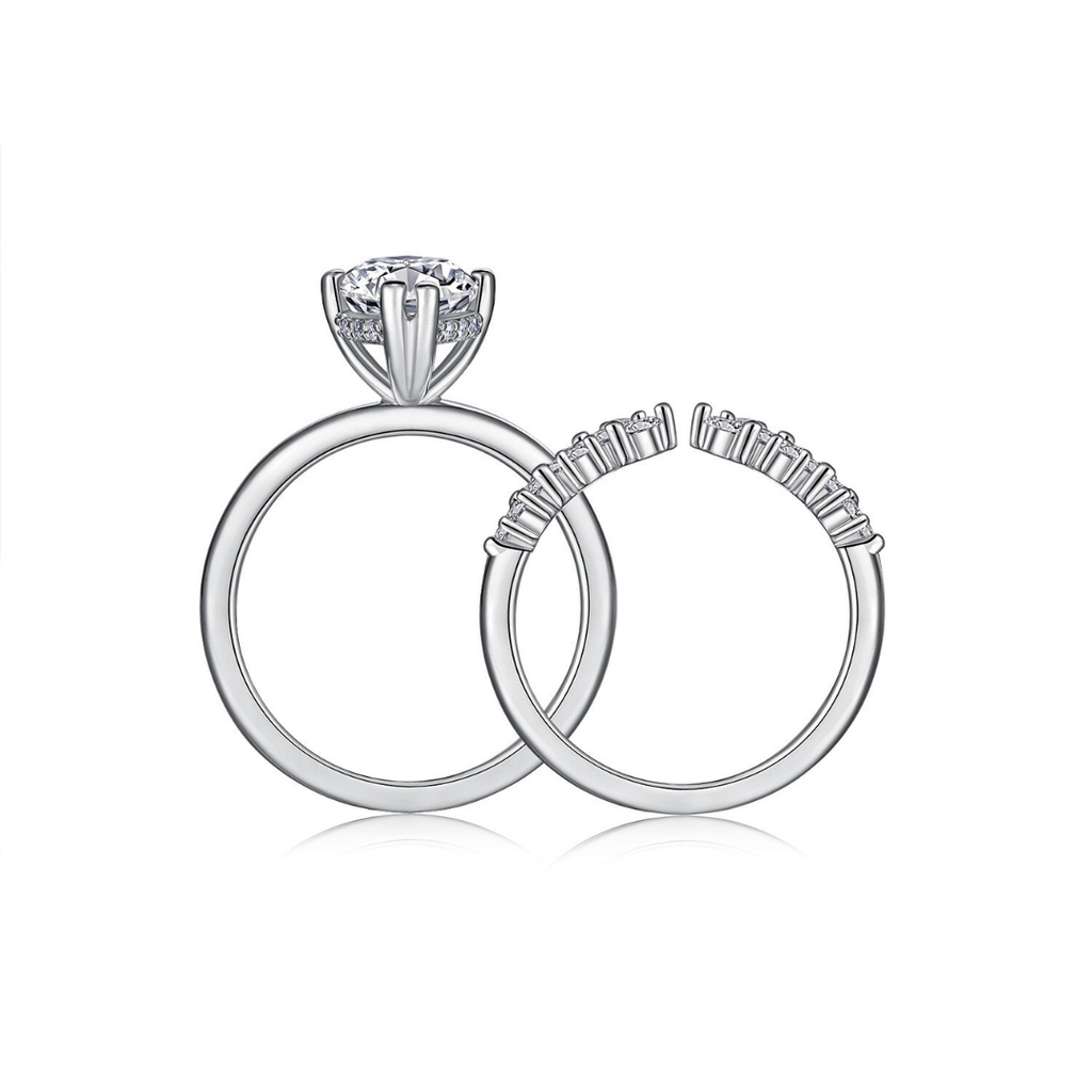 Star Eyes Moissanite Ring Set