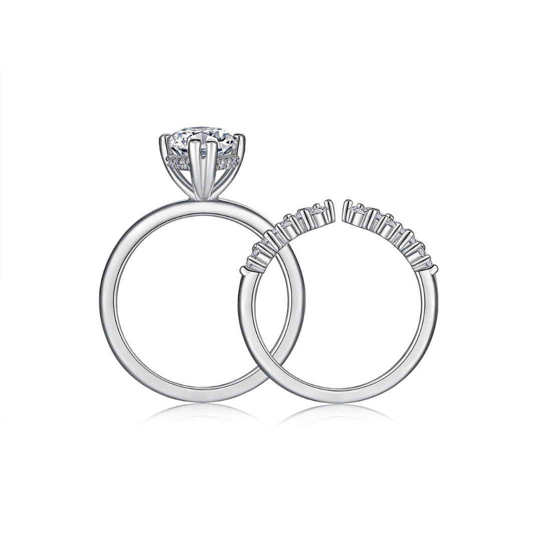 Star Eyes Moissanite Ring Set